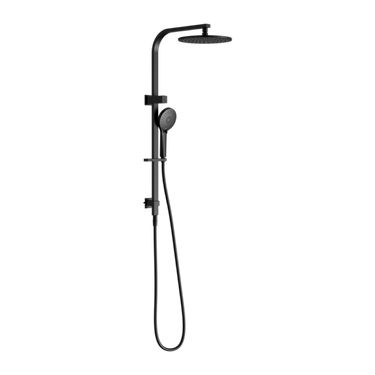 Bianca | Black Twin Shower Set Round Head