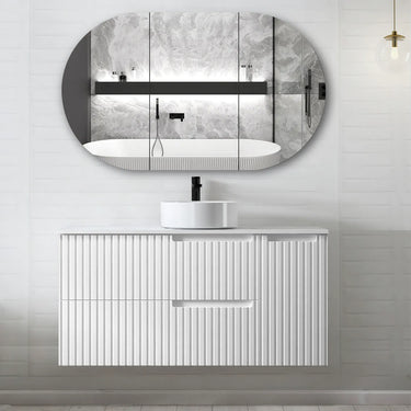 Noosa | 1200mm Wall Hung Stain White Vanity