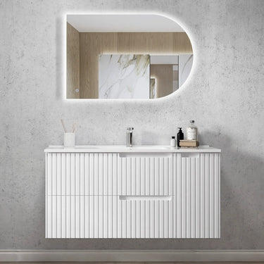 Noosa | 1200mm Wall Hung Stain White Vanity