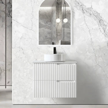 Noosa | 750mm Wall Hung Matte White Vanity