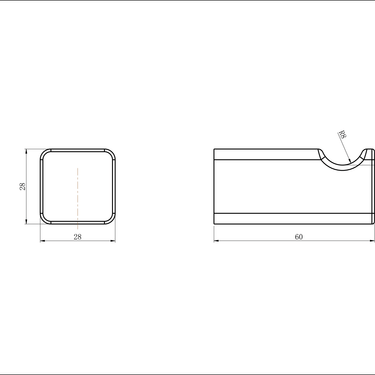 Nova | Brushed Bronze Single Robe Hook