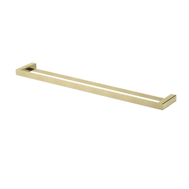 Nova | Brushed Brass Double Towel Rail 750mm