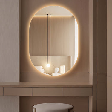 Oval Pill Touchless 700 x 1000 LED Mirror - Three Light Temperatures - Acqua Bathrooms