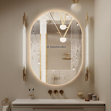 Oval Pill Touchless 700 x 1000 LED Mirror - Three Light Temperatures - Acqua Bathrooms