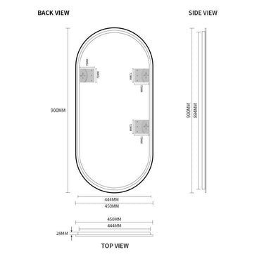 Indulge | Oval Brushed Gold Framed Mirror - Acqua Bathrooms