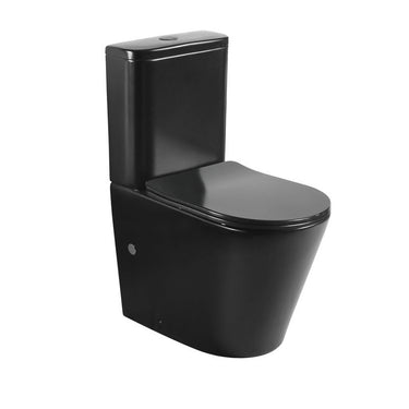 Oasis Rimless Toilet Suite Black