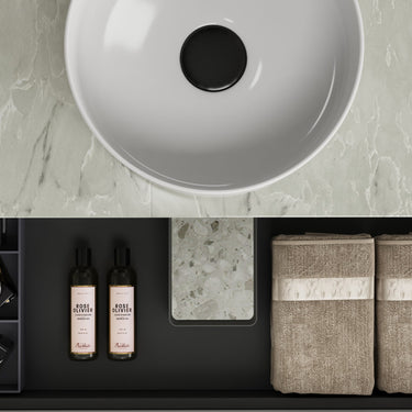 Aulic | 1200mm Curva White Fluted Wall Hung Vanity