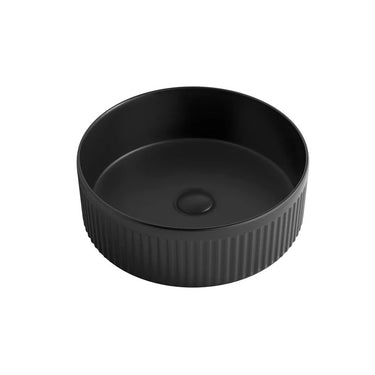 Otti Australia | Oxford Round Matte Black Fluted Basin