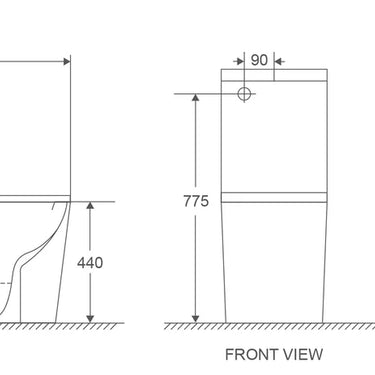 Mercio | Pani Care-Accessible Back-to-Wall Toilet