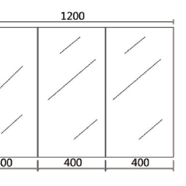 Lukka | 1200mm Alpha PVC Shaving Cabinets
