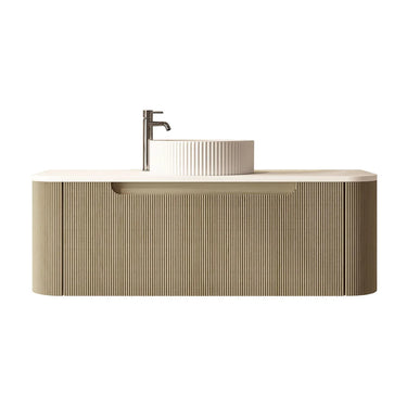 Mercio | 1200mm Rome Fluted Wall-hung Cabinet Bur Oak