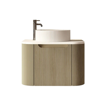 Mercio | 600mm Rome Fluted Wall-hung Cabinet Bur Oak