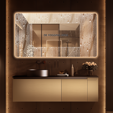 Curva Rectangle 1500 x 800 Touchless LED Mirror  - Three Light Temperatures - Acqua Bathrooms