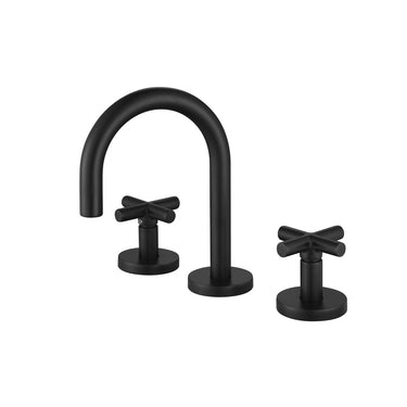 Matte Black 1/4 Turn Basin Set