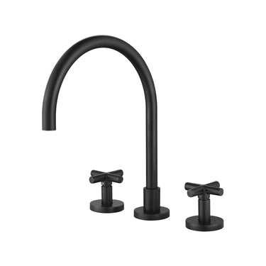 Matte Black Ryker 1/4 Turn Kitchen Set