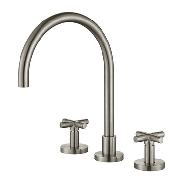 Brushed Nickel Ryker 1/4 Turn Kitchen Set