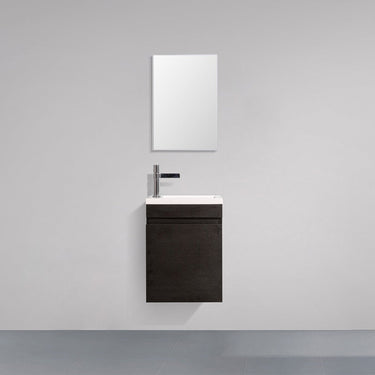 Piccolo 400 Matte Black Wall Hung Vanity By Indulge® - Acqua Bathrooms
