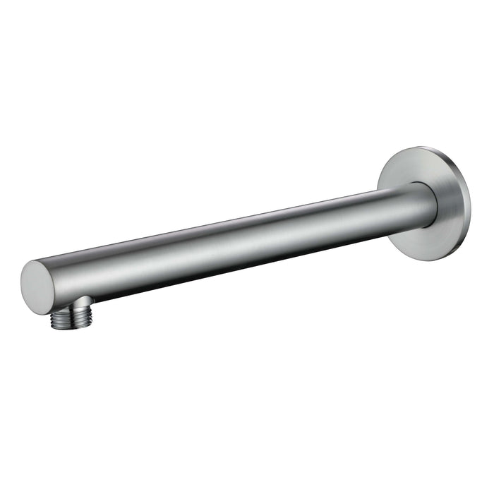 Round | Brushed Chrome Round Shower Arm 300mm