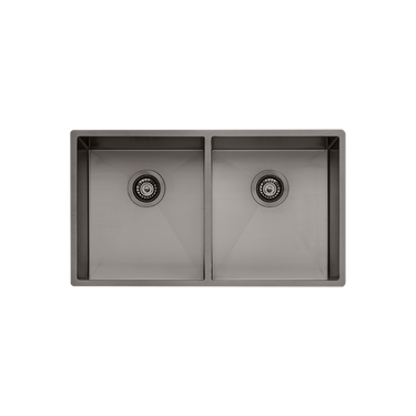 Oliveri | Spectra Double Bowl Sink Gun Metal