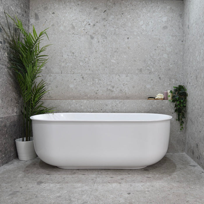 Mayfair | Classic 1700mm Provincial Freestanding Bathtub Matte White