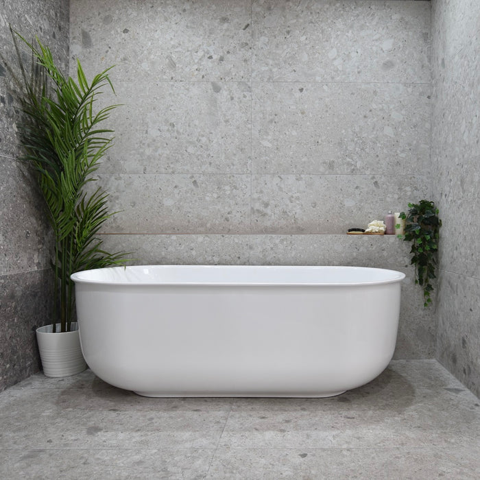 Mayfair | Classic 1700mm Provincial Freestanding Bathtub Gloss White