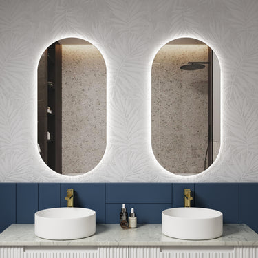 Aulic | Sienna Oval Backlit Led Mirror 450x900mm