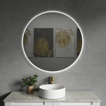 Aulic | Sienna Round Backlit Led Mirror 900x900mm