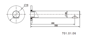 Star | Brushed Nickel Bath Spout