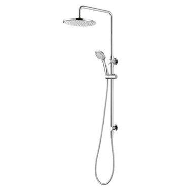 Star | Chrome Shower Column Set - Elbow Inlet with 260mm ABS Shower Head