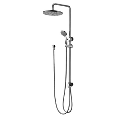 Star | Chrome Shower Column Set - Top Inlet with 200mm Brass Shower Head