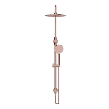 Star | Champagne Shower Column Set and Top Inlet with 200mm Brass Shower Head