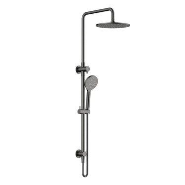 Star Luxury | Gun Metal Shower Column Set and Top Inlet with 250mm Brass Shower Head