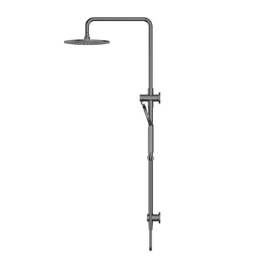 Star Luxury | Gun Metal Shower Column Set and Top Inlet with 250mm Brass Shower Head