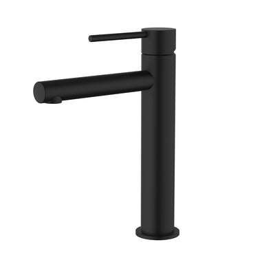 Star Mini | Matt Black Mid Height Basin Mixer Tap