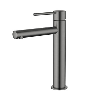 Star Mini | Gun Metal Mid Height Basin Mixer Tap