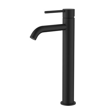 Star Mini | Chrome Tall Basin Mixer Curved Spout Tap