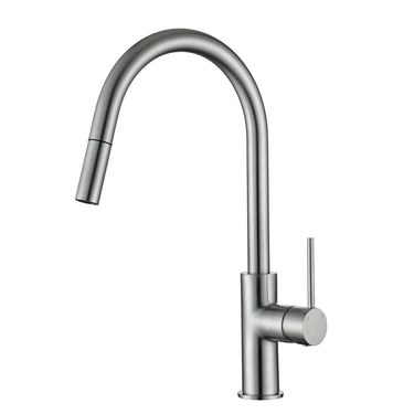 Star Mini | Brushed Chrome Pull Out Kitchen Mixer Tap