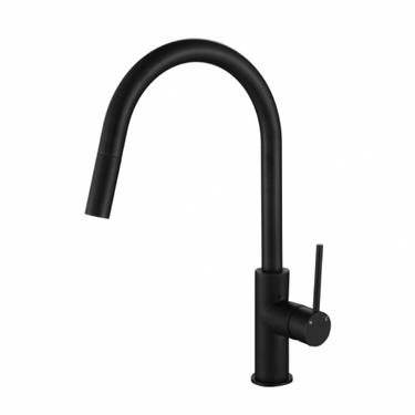 Star Mini | Matt Black Pull Out Kitchen Mixer Tap