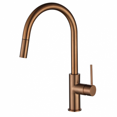 Star Mini | Champagne Pull Out Kitchen Mixer Tap