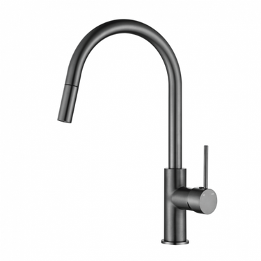 Star Mini | Gun Metal Pull Out Kitchen Mixer Tap