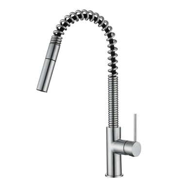 Star Mini | Brushed Chrome Spring Kitchen Mixer Tap