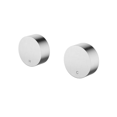 Star Mini | Brushed Chrome Wall Top Assemblies Round