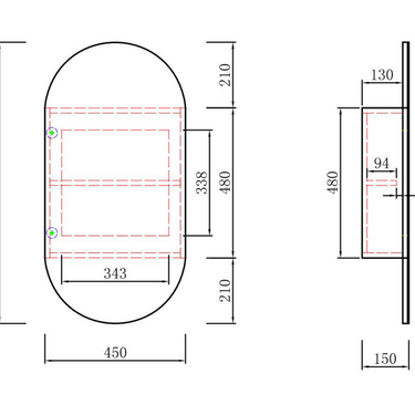 Aulic | Matte White Beau Monde Shaving Cabinet