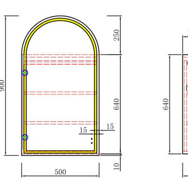 Aulic | Carita Canterbury LED Shaving Cabinet