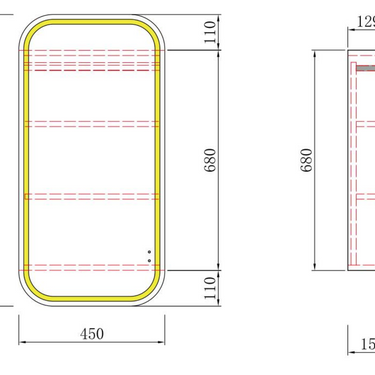 Aulic | Vienna LED Shaving Cabinet
