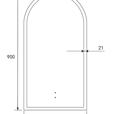 Aulic | Sienna Arch Backlit Led Mirror
