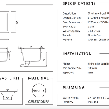 Schock Signus Large Single Bowl Undermount Puro