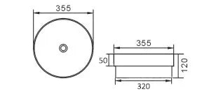 Otti Australia | Semi Inset Round Gloss White Basin