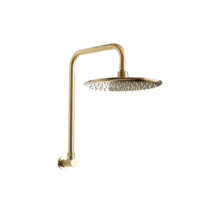 Loui | Brushed Gold Gooseneck Shower
