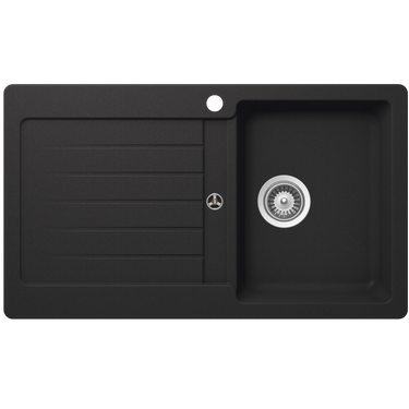 Schock Typos Single Bowl with Drainer Onyx Kitchen & Laundry Sink